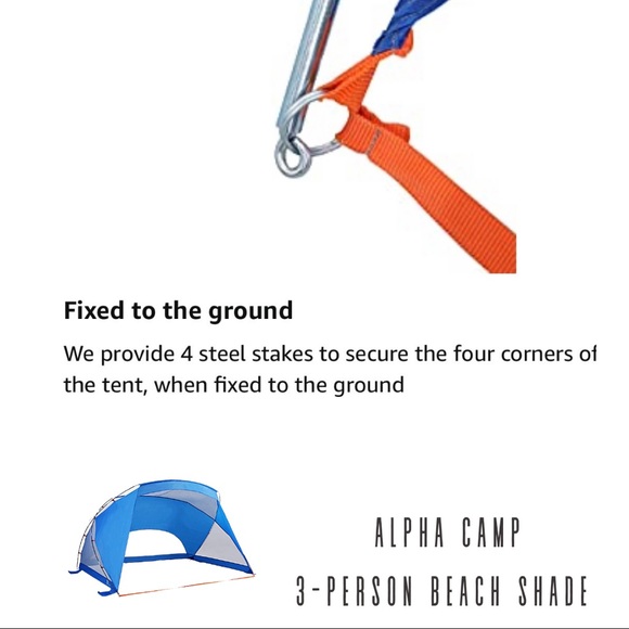 3-Person Sport/Beach Shelter Easy Up Sun Shade 9x6 - Picture 10 of 12